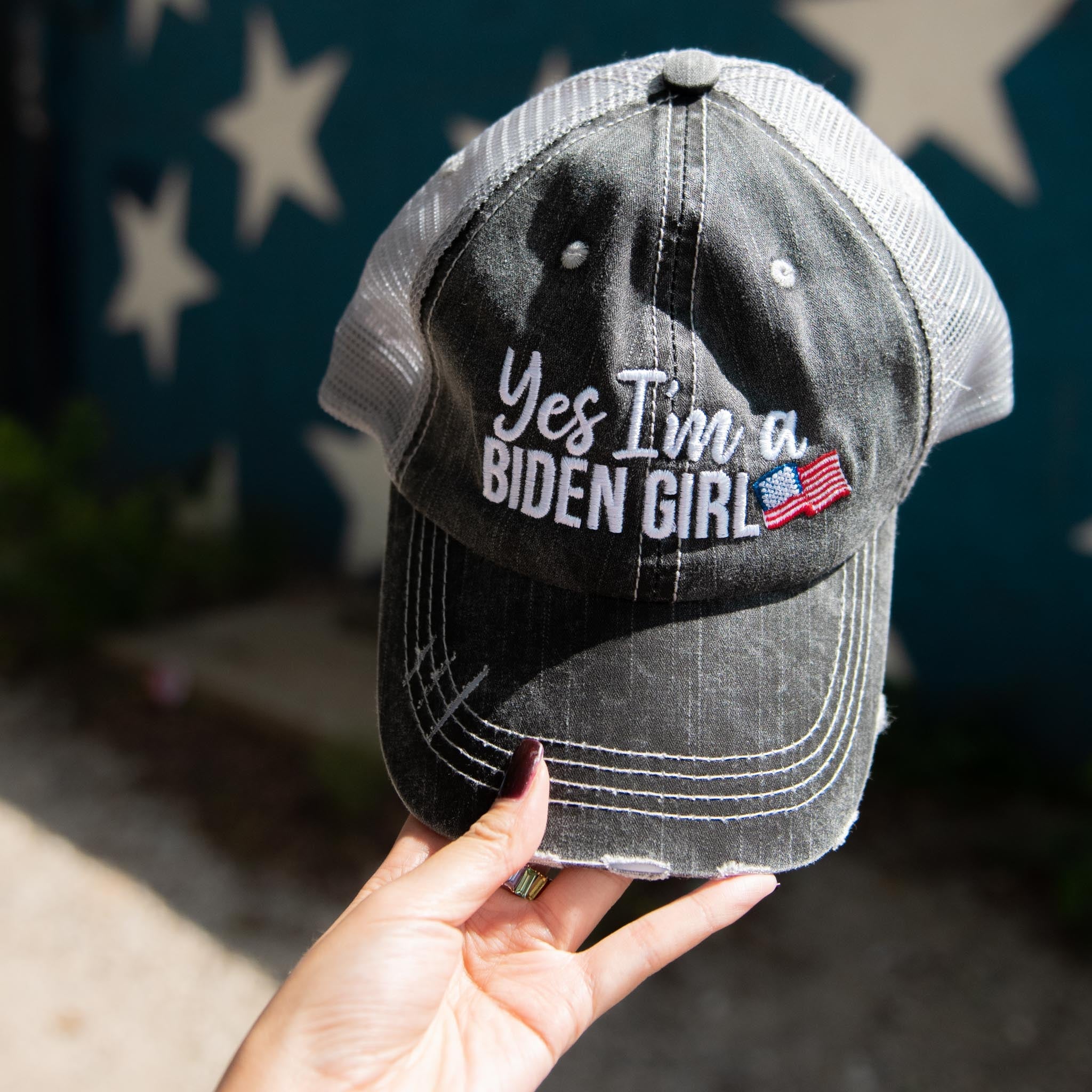 Yes I'm A Biden Girl Wholesale Women's Trucker Hat