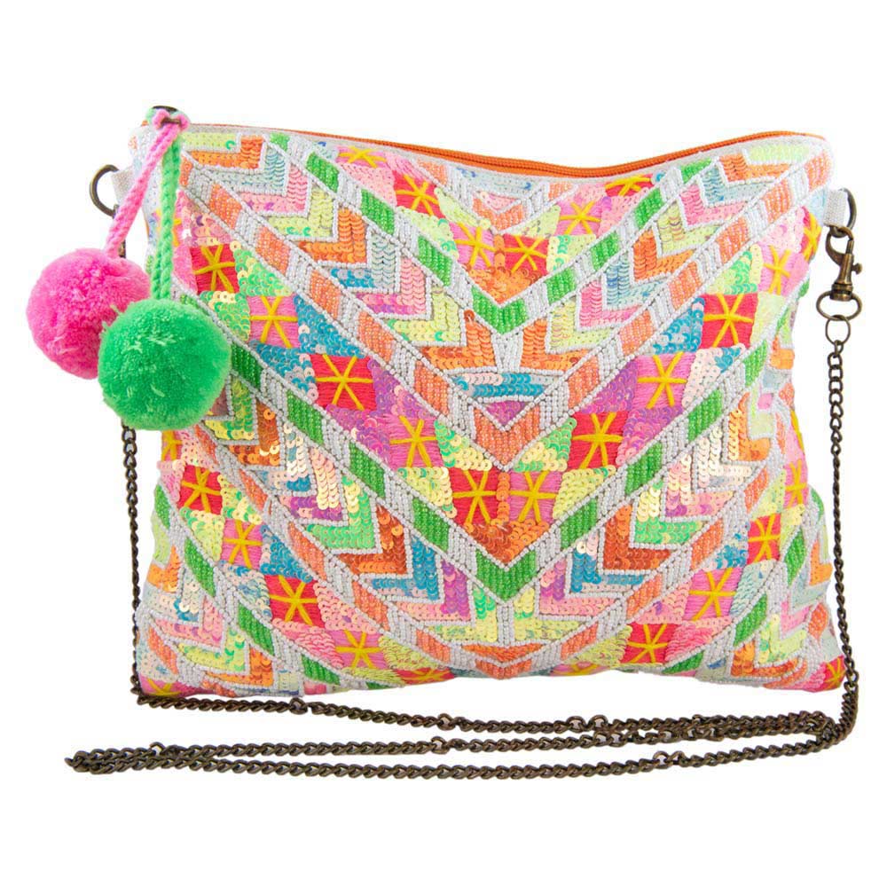 Multi coloured clutch bag new arrivals