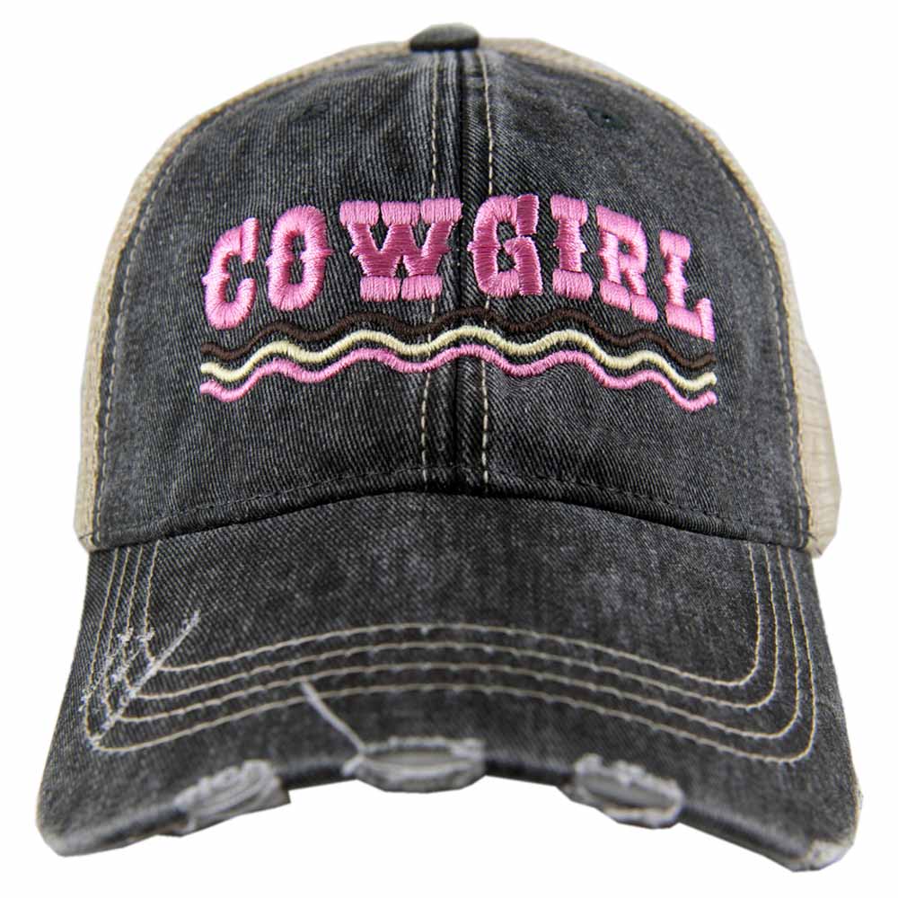 COWGIRL Spelled Out Wholesale Trucker Hat