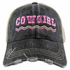COWGIRL Spelled Out Wholesale Trucker Hat