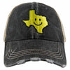 Texas Shaped Happy Face Wholesale Trucker Hat