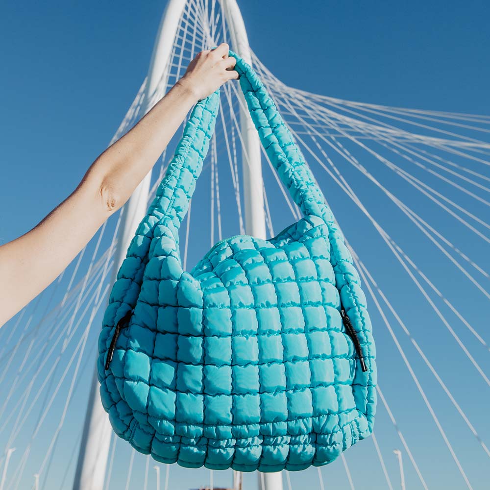 Blue Wholesale X-Large Quilted Tote