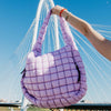 Light Purple Wholesale Oversized Quilted Hobo Tote Bag