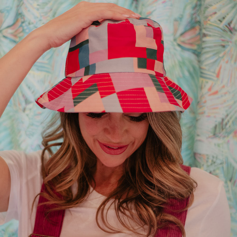 Color Block Wholesale Bucket Hat