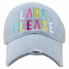 Lake Please (MULTICOLORED) Wholesale Denim Trucker Hat