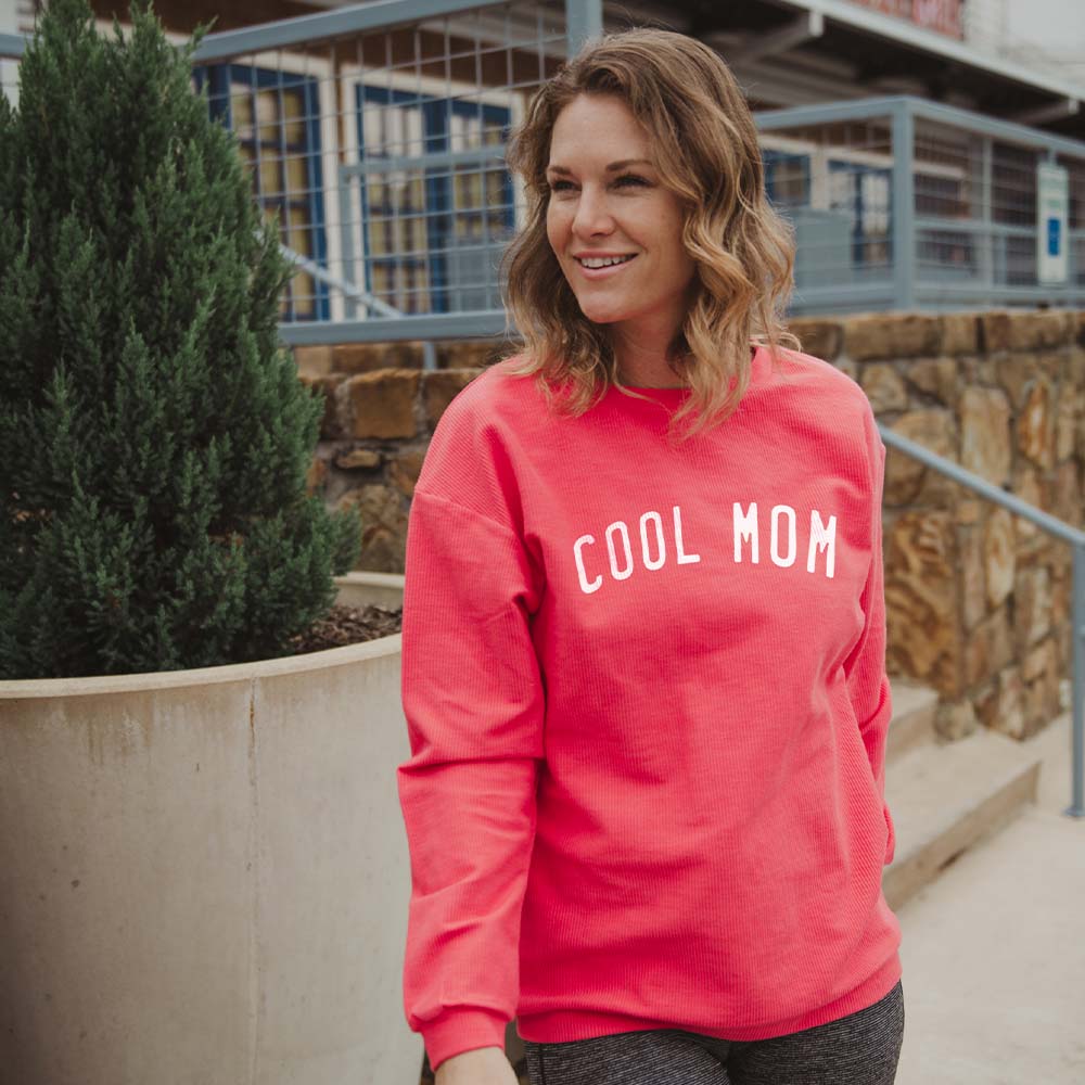 Cool Mom Corded Wholesale Graphic Sweatshirt
