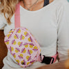 Cowgirl Hat Happy Face Belt Bag for Women