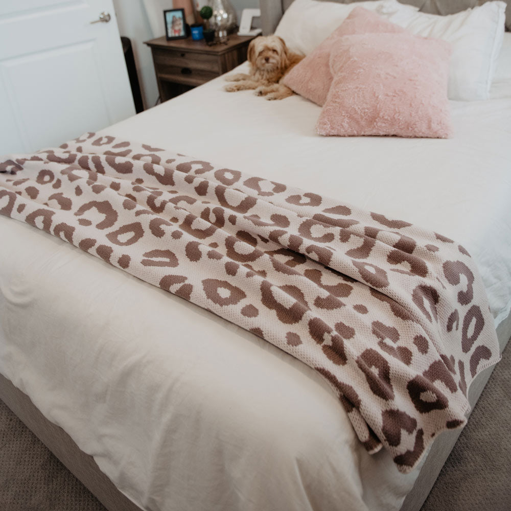 Lilac Gray Leopard Wholesale Extra Large BLANKET