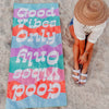 Good Vibes Repeat Wholesale Quick Dry Beach Towel