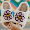 Lavender Daisy Happy Face Wholesale Open Toed Slippers
