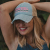 COWGIRL Spelled Out Denim Trucker Wholesale Hat