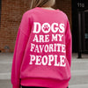 Dogs Are My Favorite People Crewneck Wholesale Sweatshirt