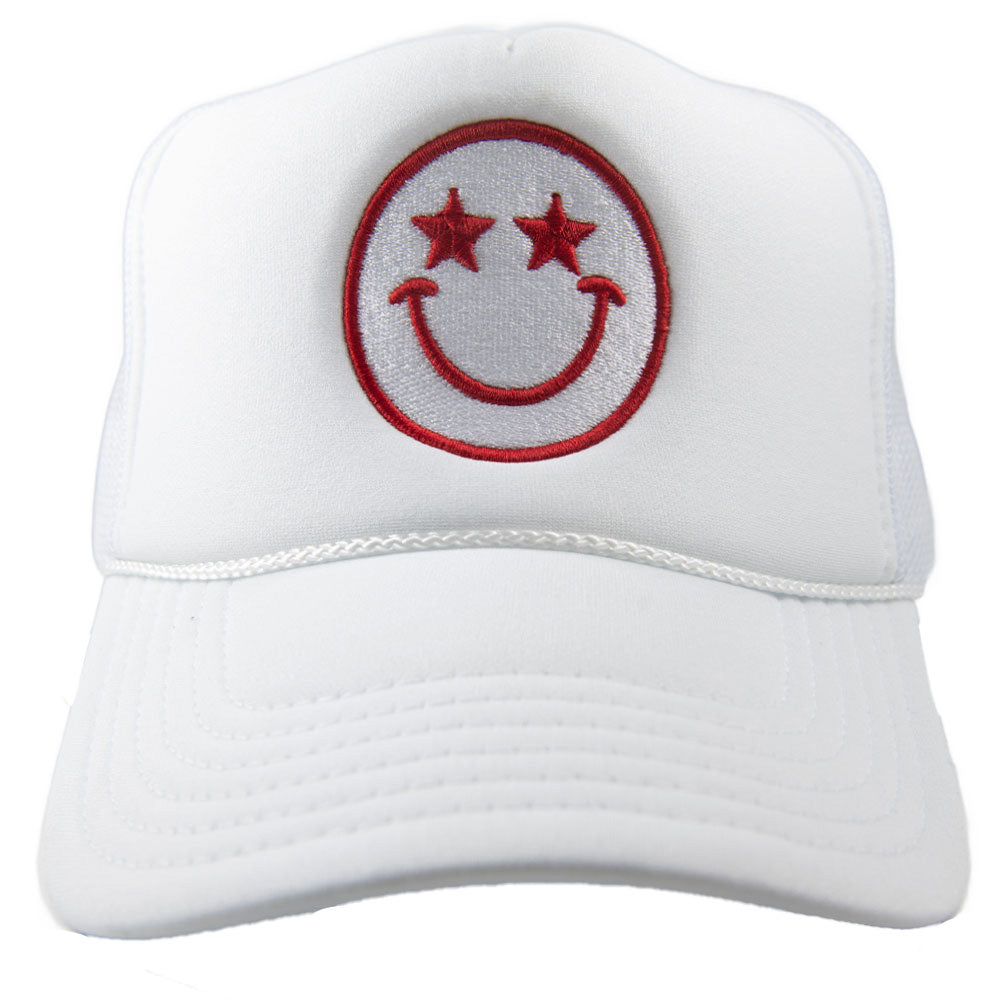 Star Eyed Happy Face Wholesale Foam Trucker Hat