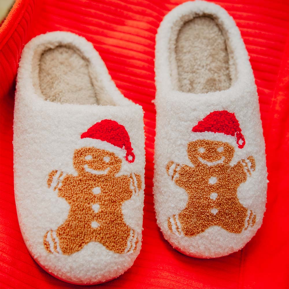 Gingerbread Man Wholesale House Slippers