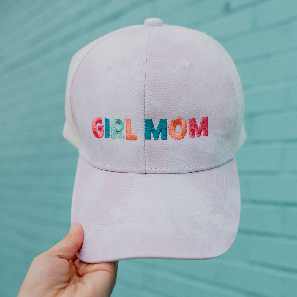 Monogrammed Tie Dye Baseball Trucker Mesh Hat Personalized 