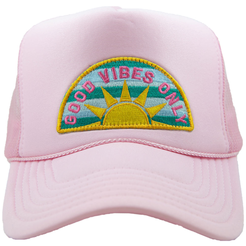 Good Vibes Only Patch Wholesale Women's Foam Hat