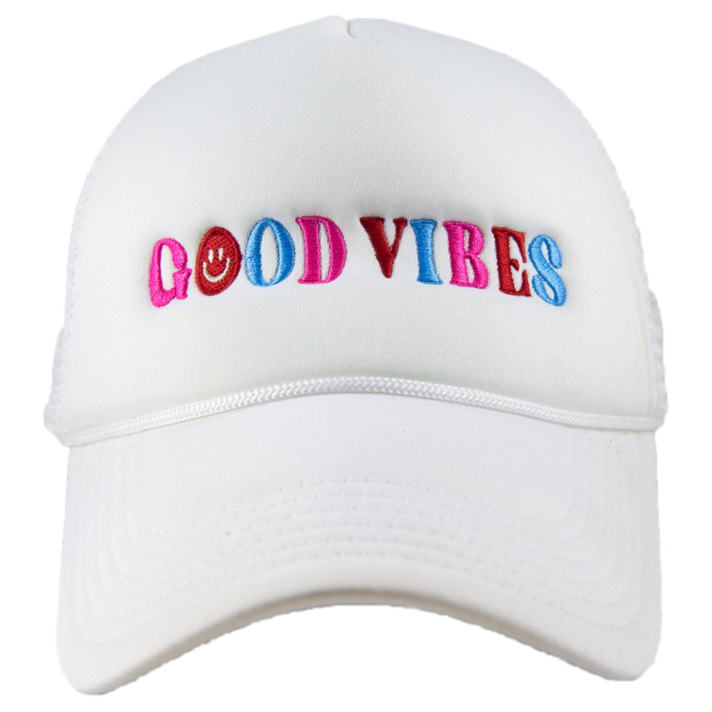 Happy Good Vibes Foam Wholesale Trucker Hat