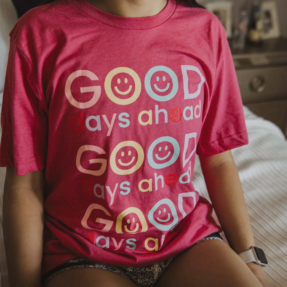Good Days Ahead Happy Face Wholesale Graphic T-Shirt