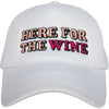 Here For The Wine Trucker Hat (All White)