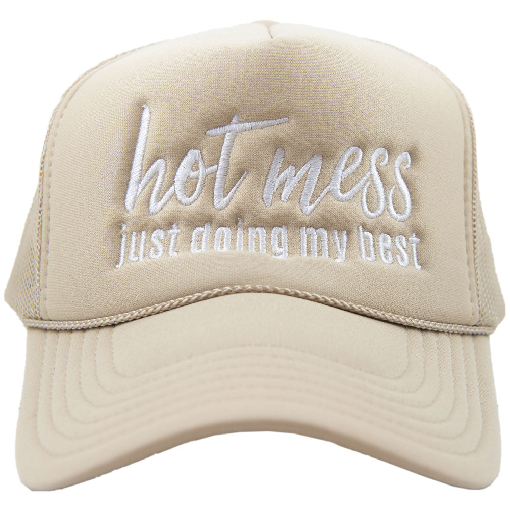 Hot Mess Just Doing My Best Wholesale Foam Hat