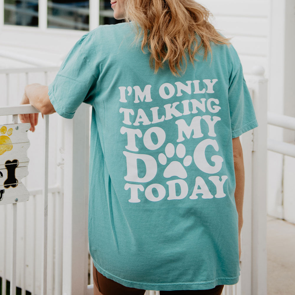 T Shirt I'm Only Talking To My Dog Today