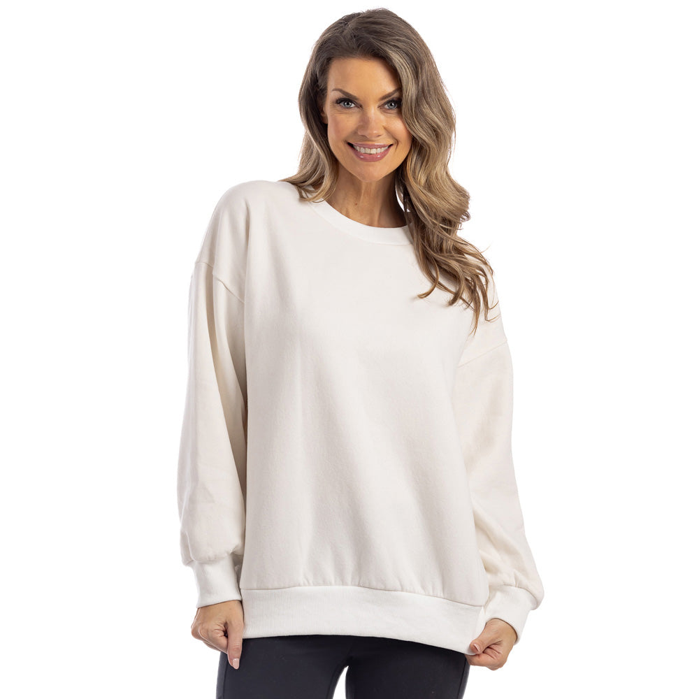 White Women's Graphic Wholesale Sweatshirt