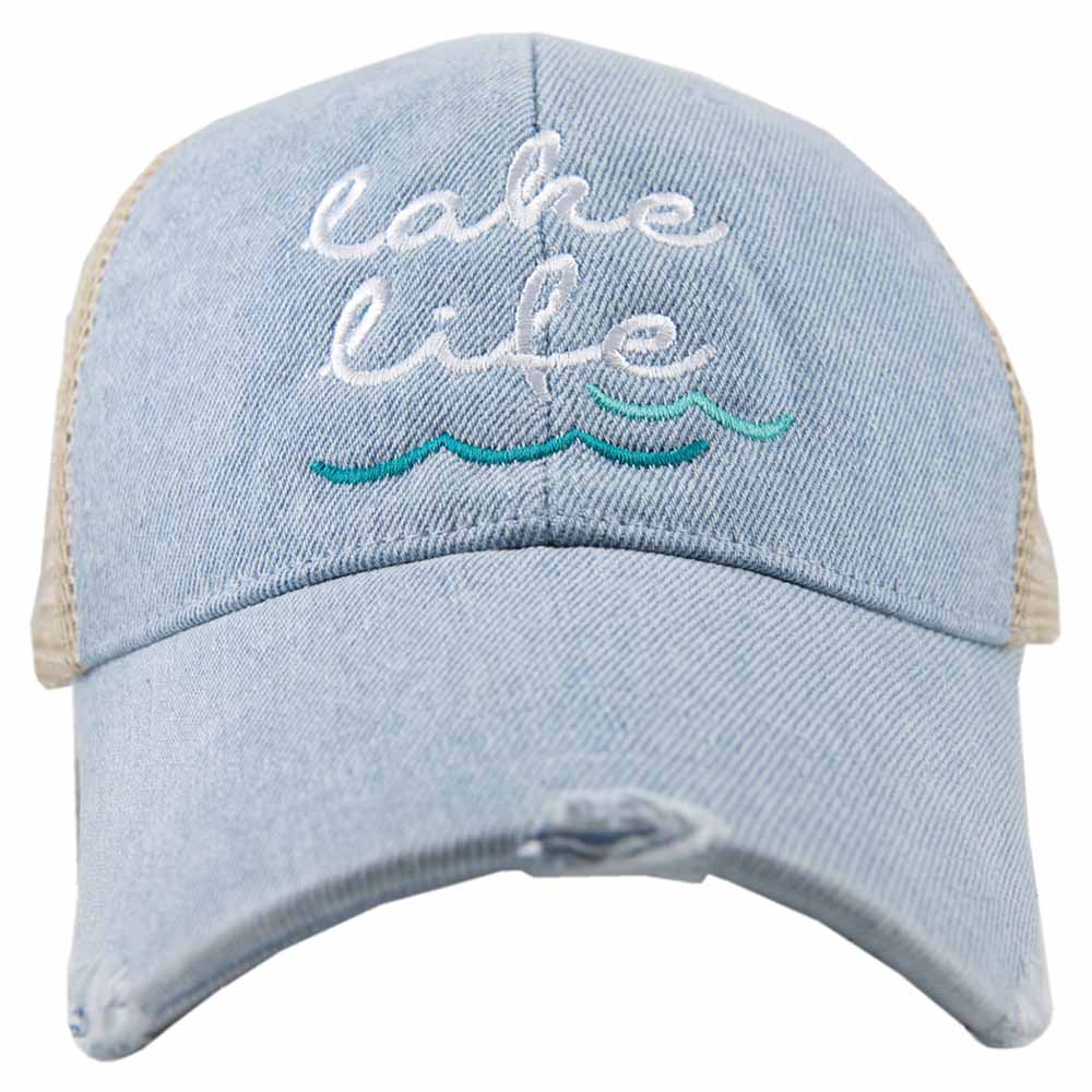 Lake Life (WAVES) Women's Denim Wholesale Trucker Hat