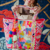 Multicolored Aztec Sequin and Beaded Wholesale Large Tote Bag
