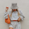 Light Gray Corded Wholesale Bucket Hat