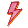 Layered Lightning Bolt (Hot Pink) Wholesale Hat Patch (SET OF 3)