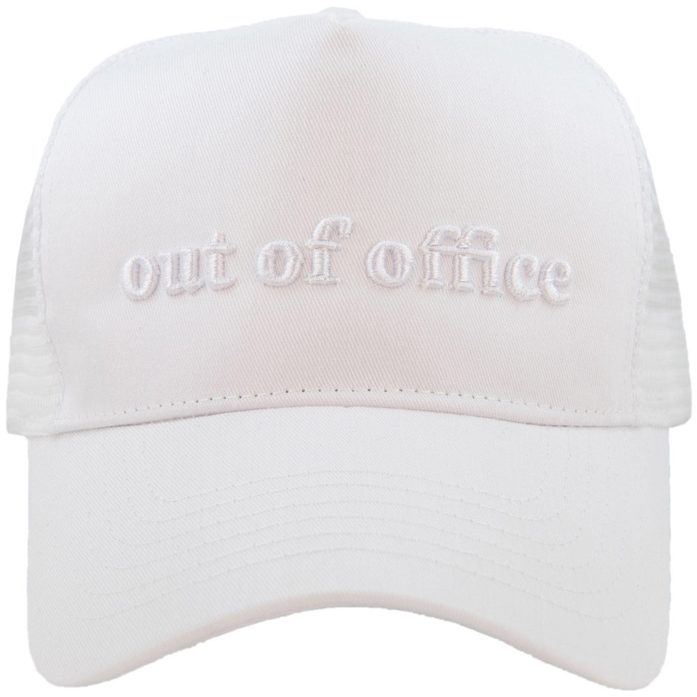 Out of Office Wholesale 3-D Embroidered Trucker Hat