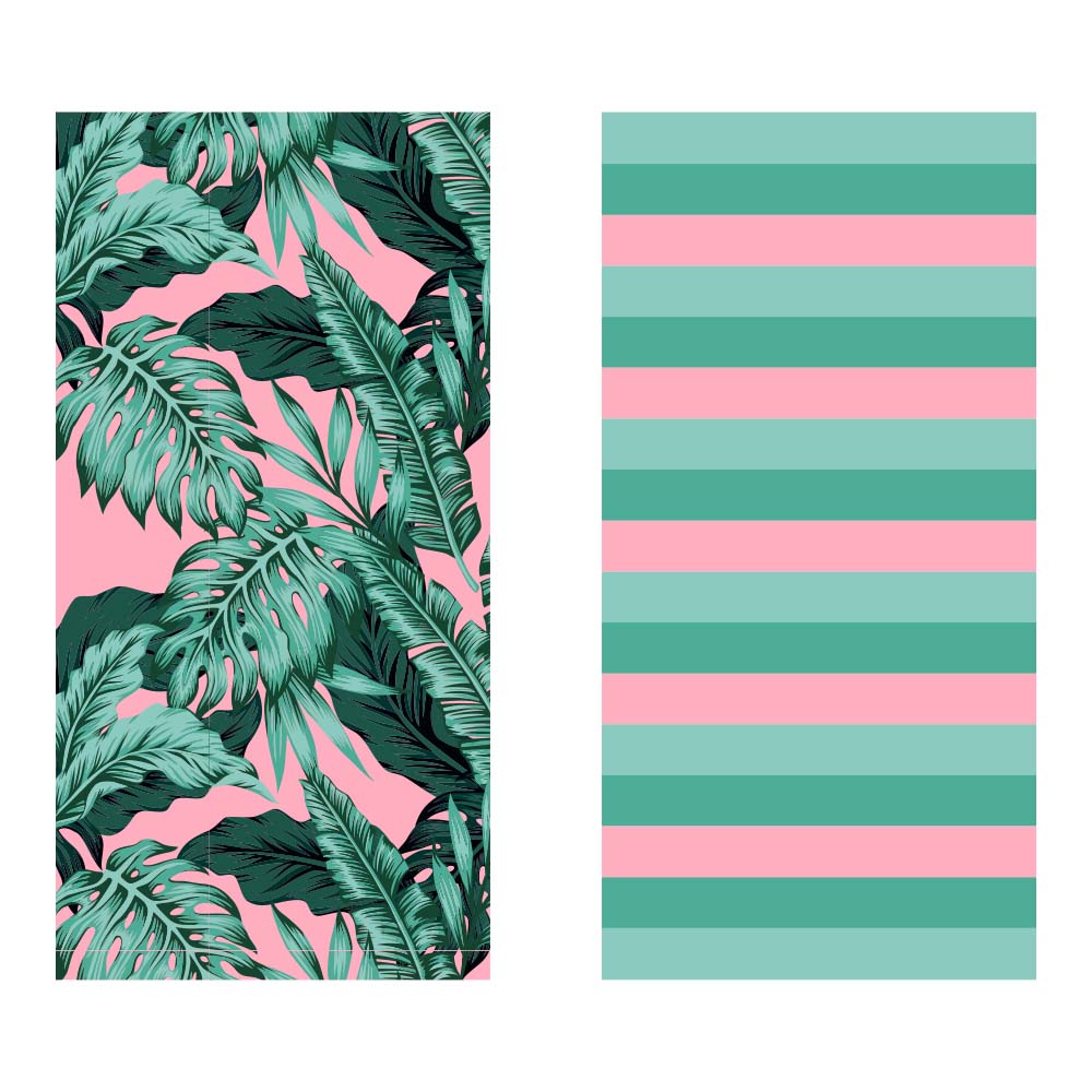 Tropical Leaves Quick Dry Towel for Beach