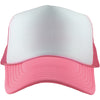 Muted Hot Pink and White Wholesale Foam Blank Hat