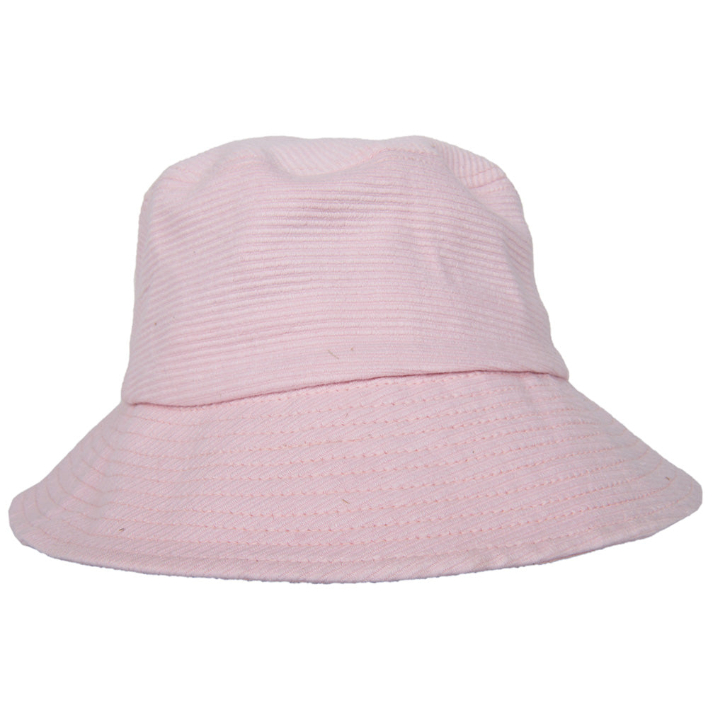Light Pink Ladies Corded Bucket Hat