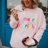 Merry and Bright Wholesale Corded Christmas Sweatshirt