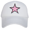 Pink Star Trucker Hat (All White)