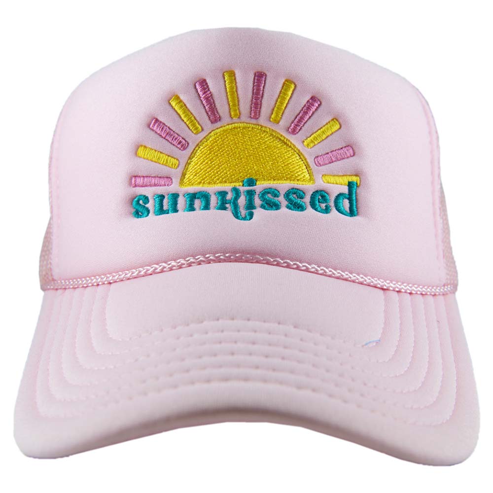 Beach Hats Feelin Beachy Embroidered Trucker Cap