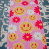 Red Flower Happy Face Wholesale Quick Dry Towel