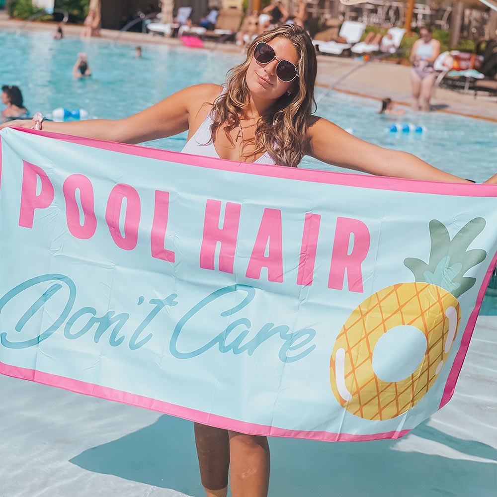 Pool Hair Don't Care Quick Dry Wholesale Beach Towels