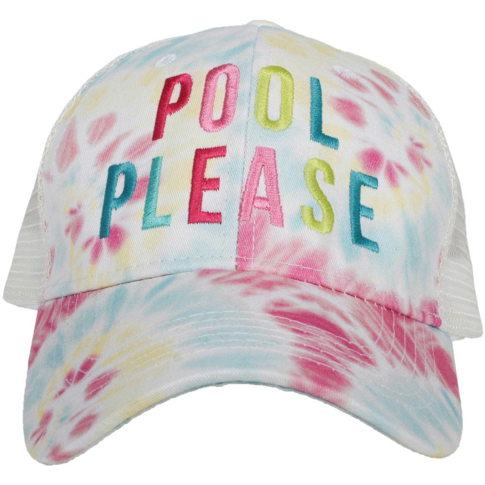 Pool Please Wholesale Tie Dye Trucker Hat