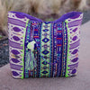 Purple/Lime Large Tote Bag