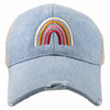Rainbow Denim Wholesale Trucker Hat for Women