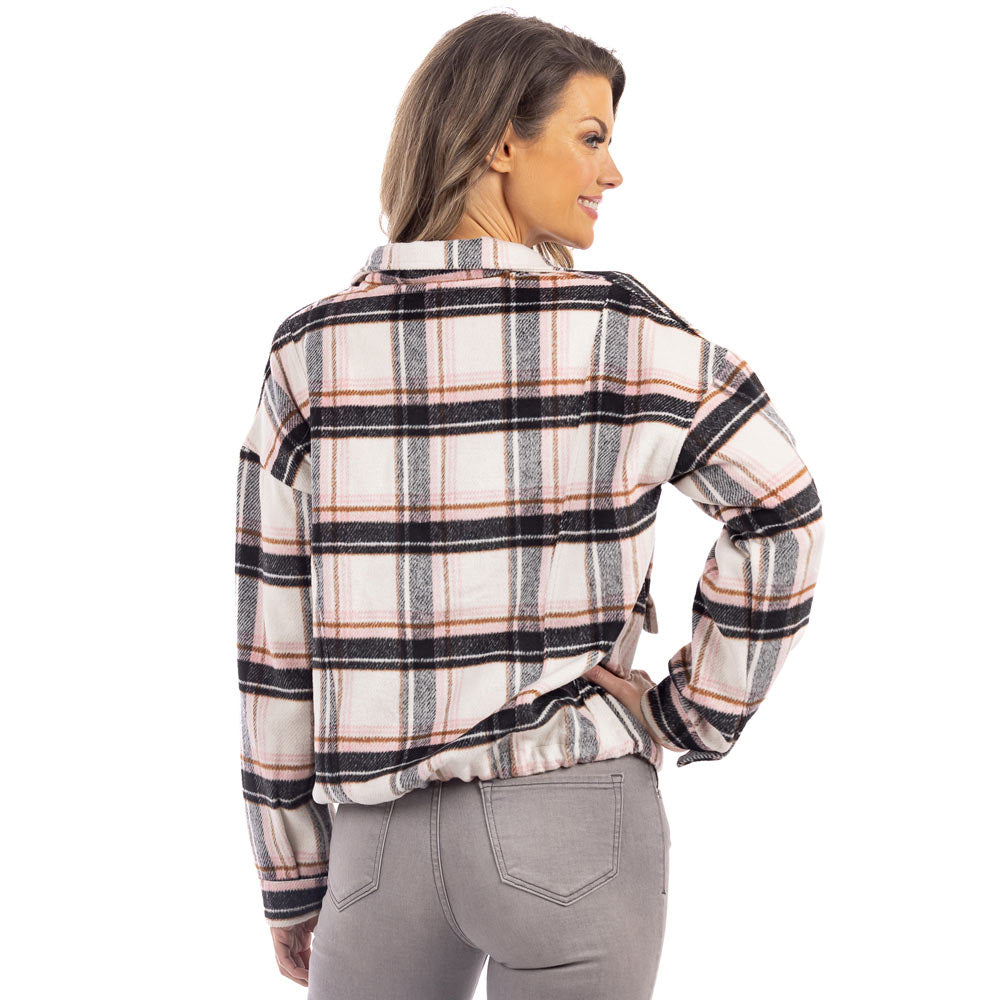 Womens shacket deals with hood