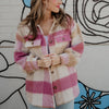 Mauve/Tan Plaid Wholesale Shacket