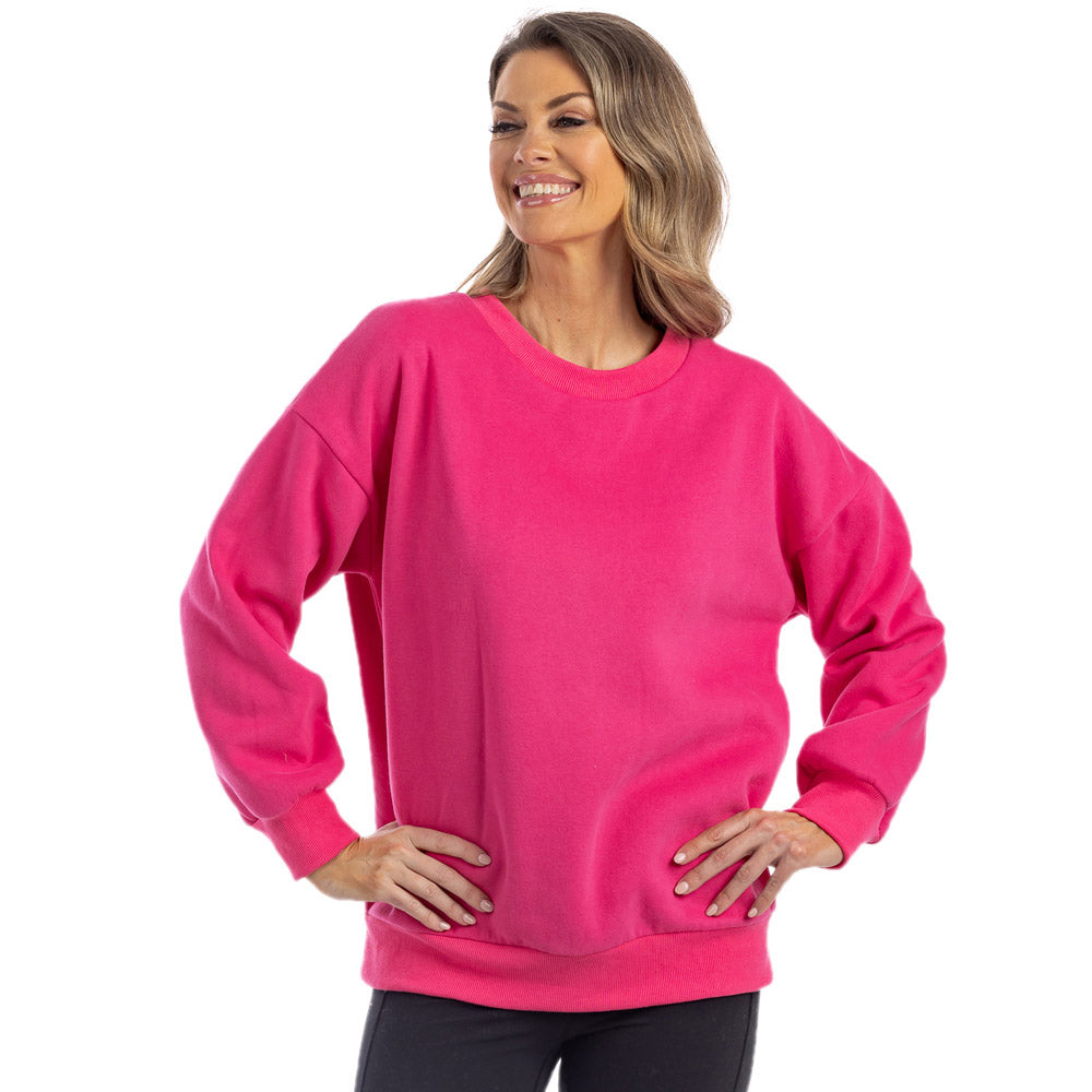Hot Pink Wholesale Sweatshirt