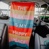 The Lake is My Happy Place Quick Dry Wholesale Beach Towels