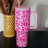 Modern Light Pink Leopard Wholesale 38 Oz Tumbler Cup