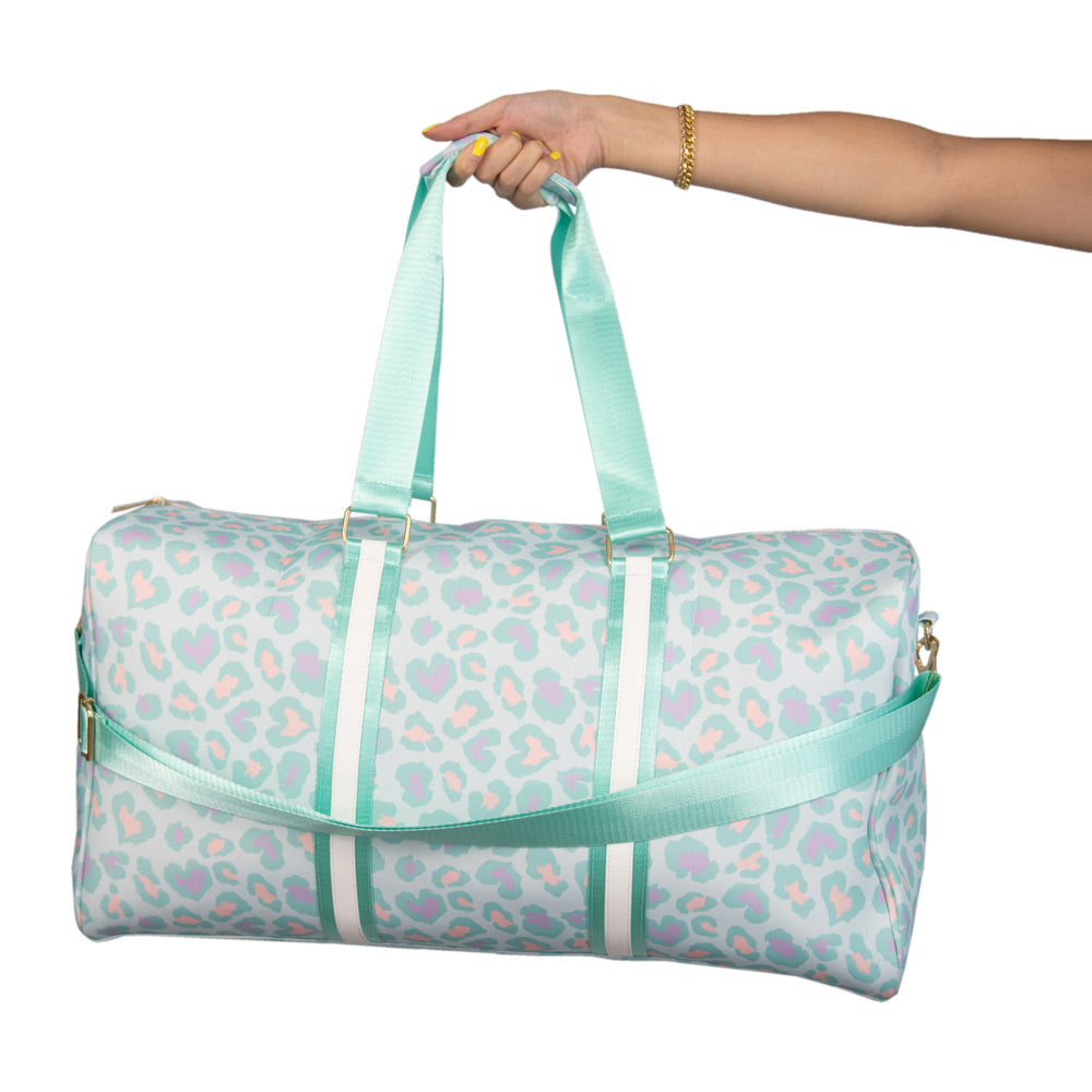 Mint Leopard Weekender Wholesale Cute Duffle Bag