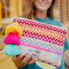 Colorful Mixed Embroidery Wholesale Pocket Book with Tassel