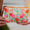 Multicolored Chevron Arrows Sequin Wholesale Wristlet Purse w/ Leather Strap